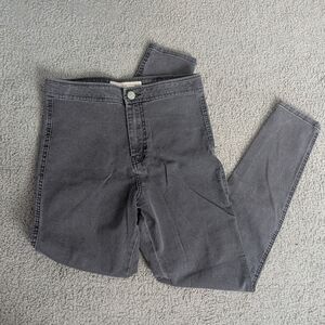 ASOS Gray High-Waisted Jeans